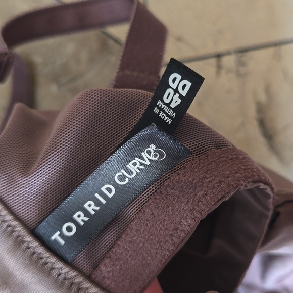 Torrid Curve brown back smoothing padded bra 40DD - Picture 3 of 3